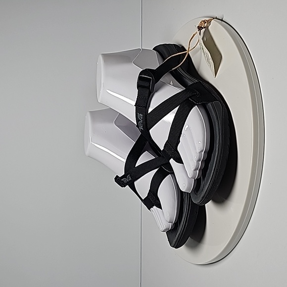 Teva Ascona Flip Flops Sandals Strappy Supportive Quick Drying Vegan Black 6 - Picture 9 of 11